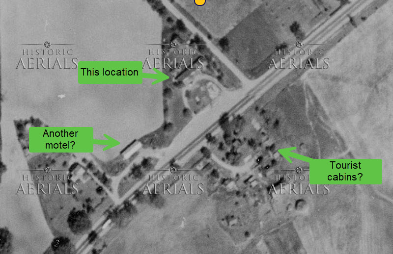 Truckadero Garage (Hiser Bros) - 1955 Aerial (newer photo)